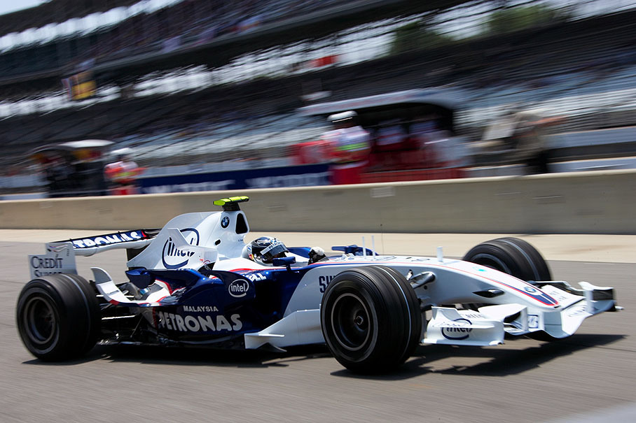 BMW Sauber driver Sebastian Vettel becomes fourth fastest on Friday's first practice