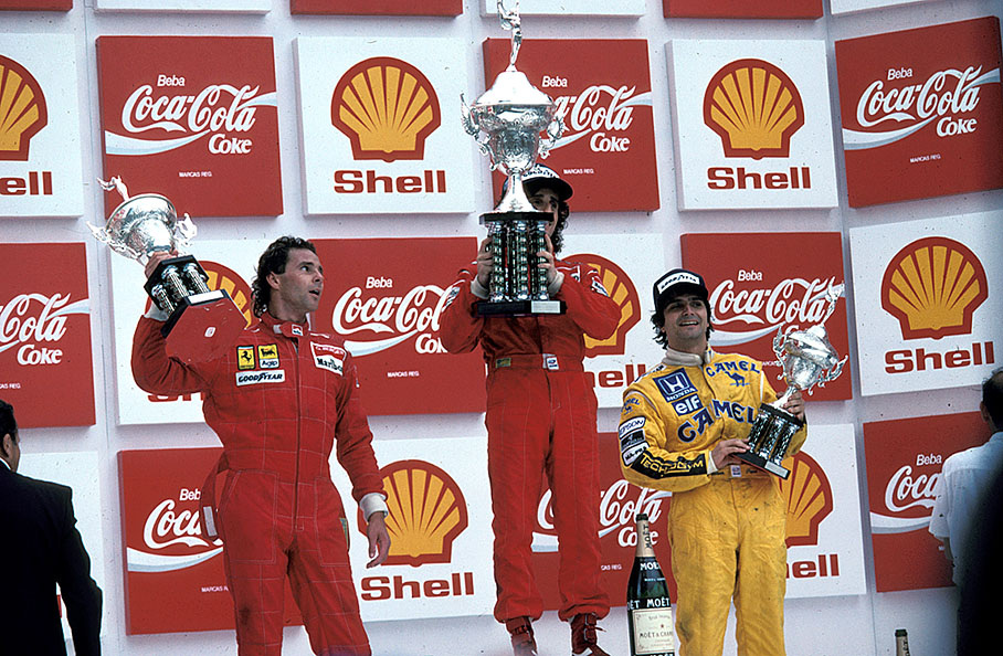 Alain Prost wins the Brazilian GP Rio de Janeiro 1988