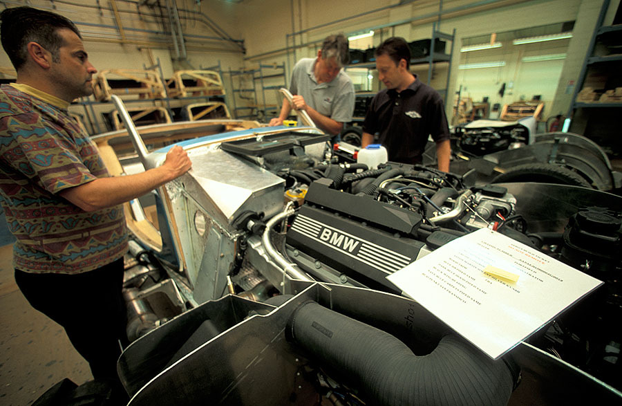 Morgan Motor Co. Ltd., production of the Aero 8 in 2001